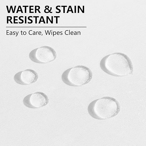 Miniatura 2 de Aironment Mantel redondo resistente al agua y a las manchas, lavable, de poliéster seleccionado, sin arrugas, para comedor, fiestas, camping (60