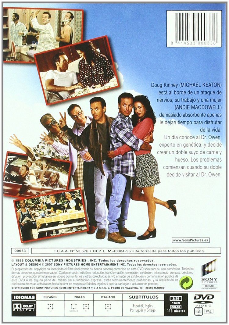 Mis Dobles, Mi Mujer Y Yo (Import Dvd) Michael Keaton; Glenn Shadix; John De L...