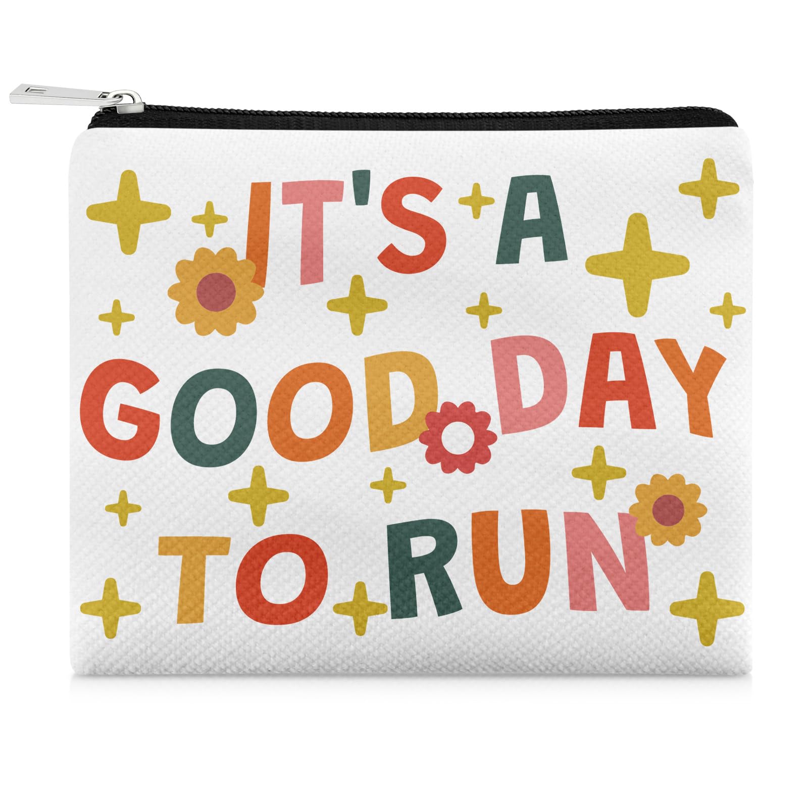 Running Lover Gifts for Women Coin Purse Inspirational Gifts for Marathon Runner Cross Country Runner Training Friends Running Coin Bag Wallet Christmas Birthday Graduation Zipper Change Pouch