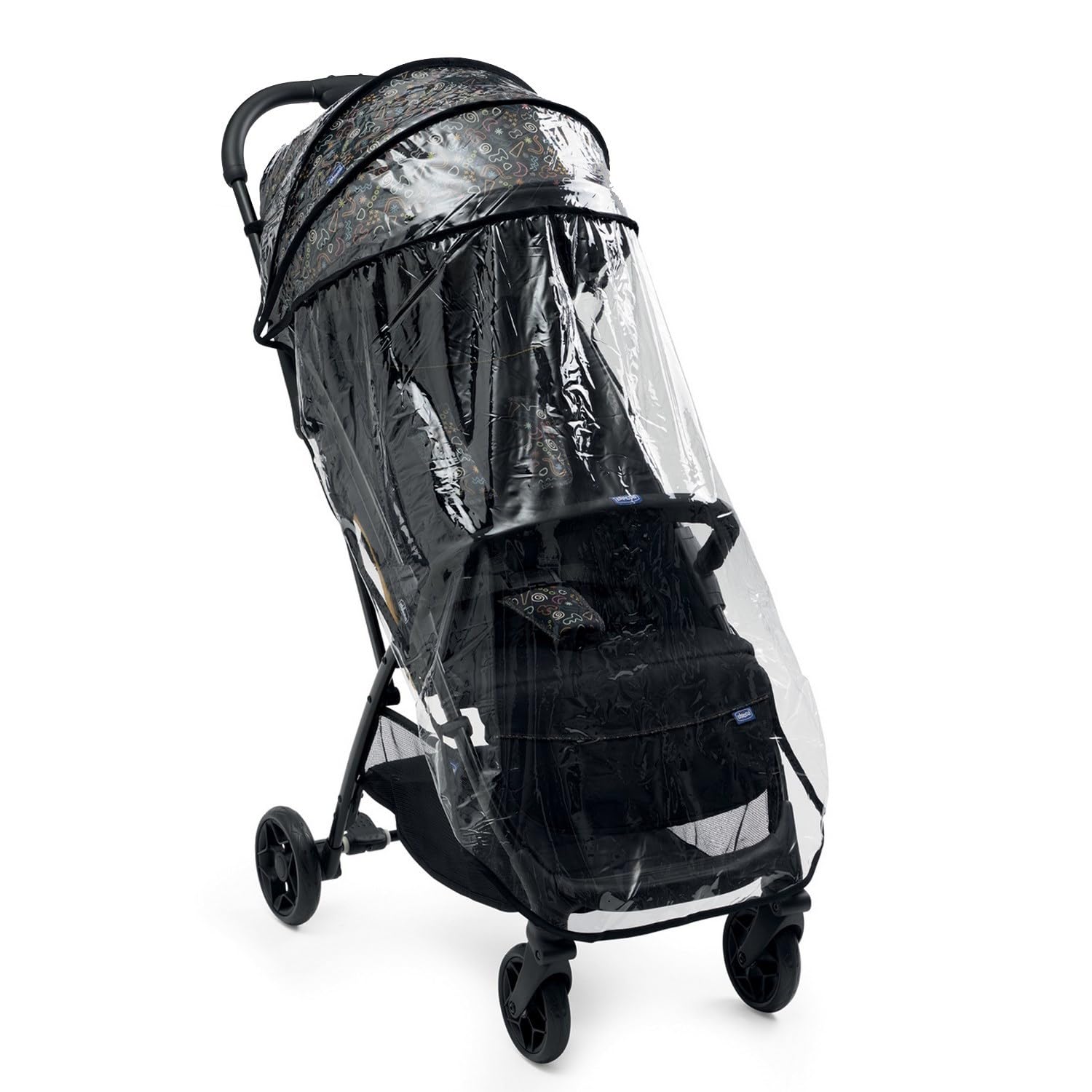 Chicco, Glee, Passeggino 0+ Mesi-22 Kg, con Chiusura Automatica e Compatta, Capotte Estensibile con Trattamenti UV50+ Antipioggia, Schienale Reclinabile e Regolabile, Poggiagambe