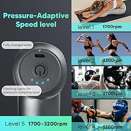 arboleaf Mini Massage Gun Deep Tissue, Percussion Muscle Massager for Back Pain Relief, Small Massage Gun with Case Travel Size, Handheld Quiet, Portable
