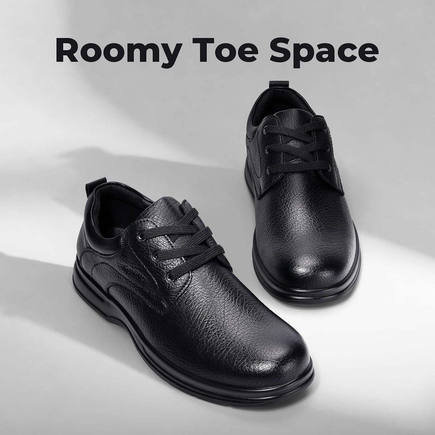 FitVille Extra Wide Oxford Shoes for Men Busniess Casual Dress Shoes