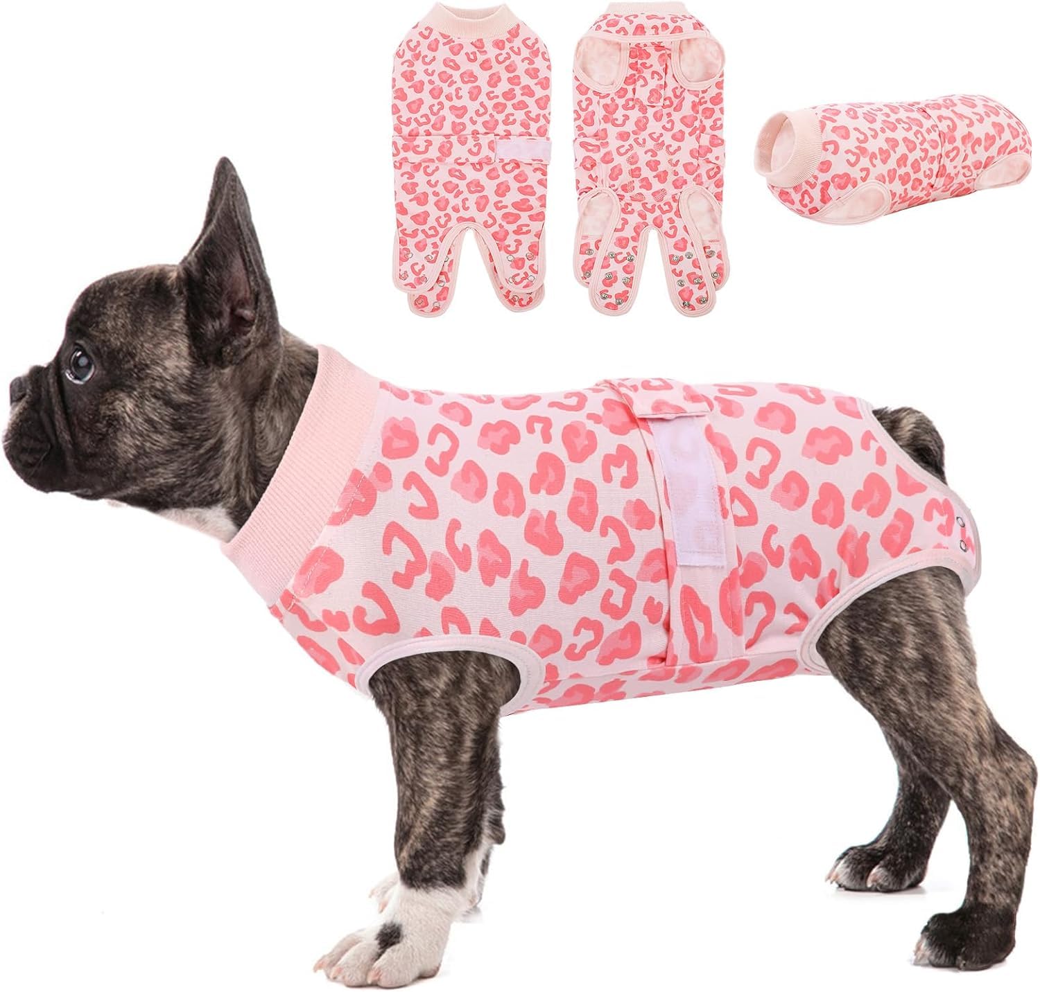 KOESON Soft Dog Surgery Recovery Suit Female to Prevent Licking Wounds, S
