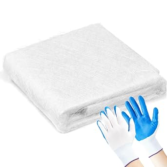 13 Yards x 41" Fiberglass Chopped Strand Mat, Fiberglass Mat, Strong Repair Function- Suit for Molding Automotive Boats Surfaces and Reinforces Repairs
