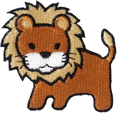 Amazon.com: Parche de león para ropa, parche de hierro para chaqueta,  parches de león para planchar, para jean, parches de animales lindos para  planchar, gran tamaño, fácil de aplicar y pegar bien,