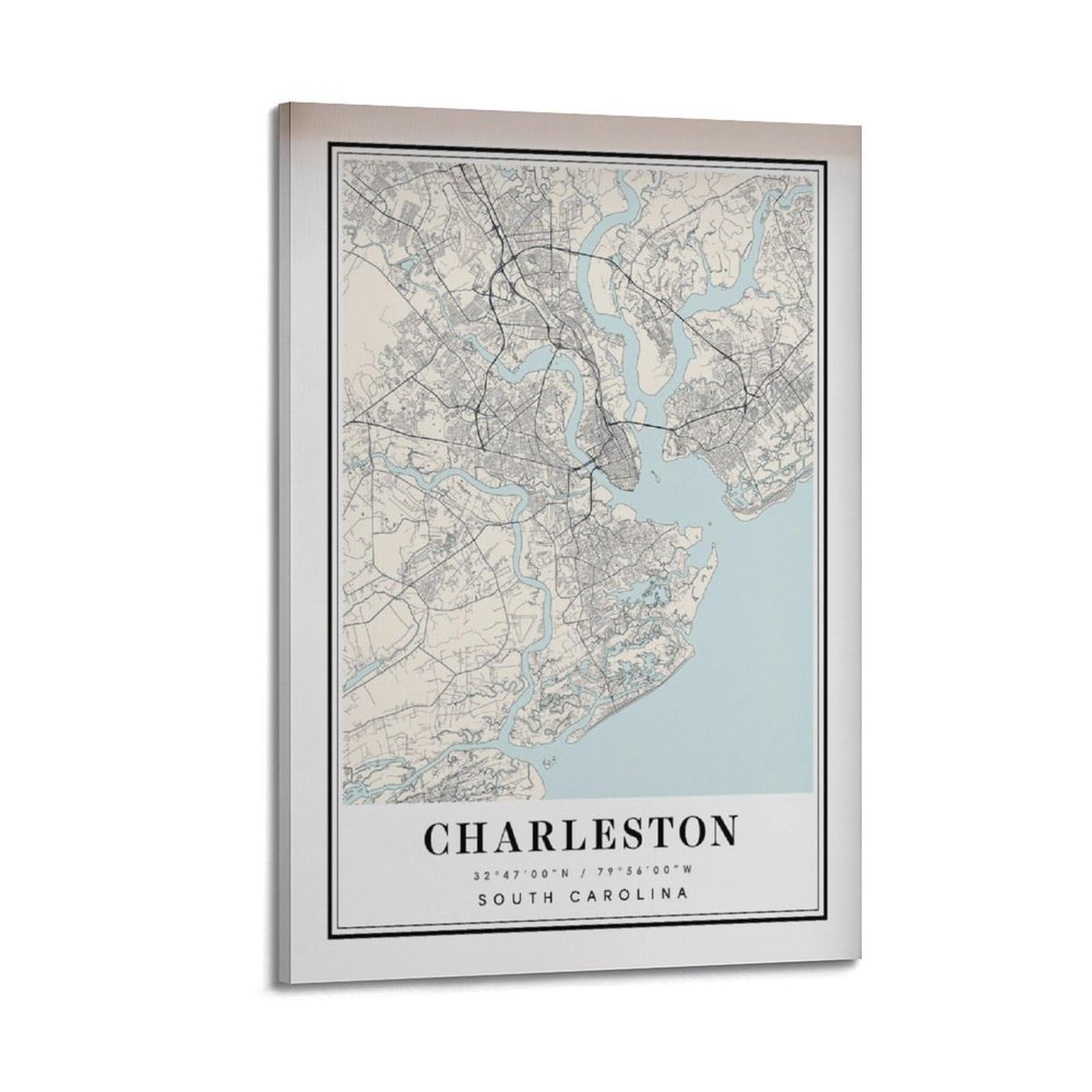 xiaoxiaoshen Charleston South Carolina City Canvas Poster Wall Art Prints Room Aesthetic Murals Bedroom And Living Decorations 20x30inch(50x75cm)