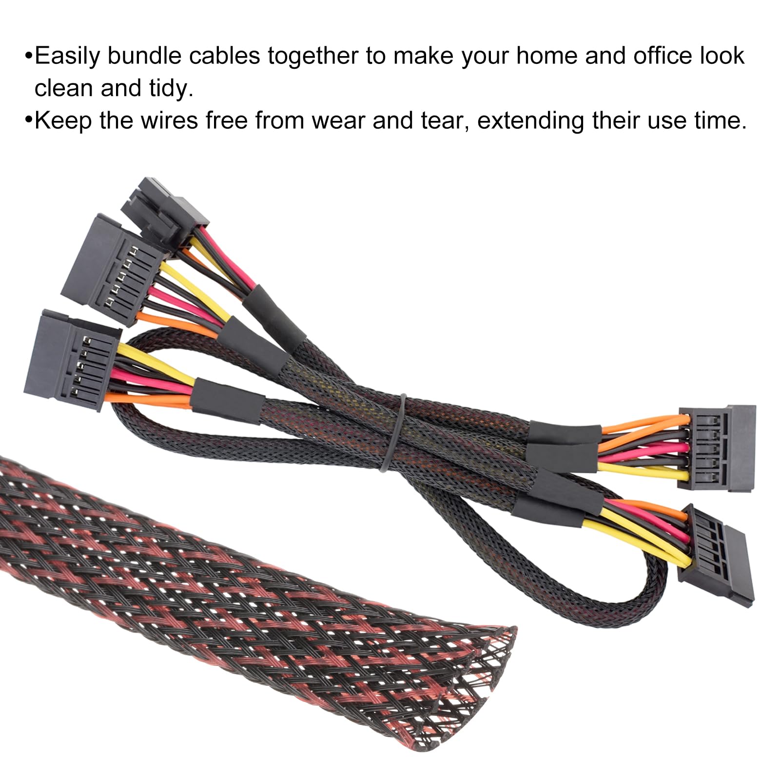 Rebower 25ft PET Expandable Wire Loom 3/8 Inch - Image 4
