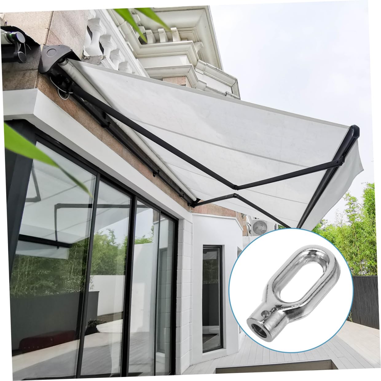 INOOMP Akcesoriów Do Markiz Hak Ringowy z Aluminium Element Do Campingowych Markiz Uniwersalne Zastosowanie Dla Różnych Systemów Markizowych