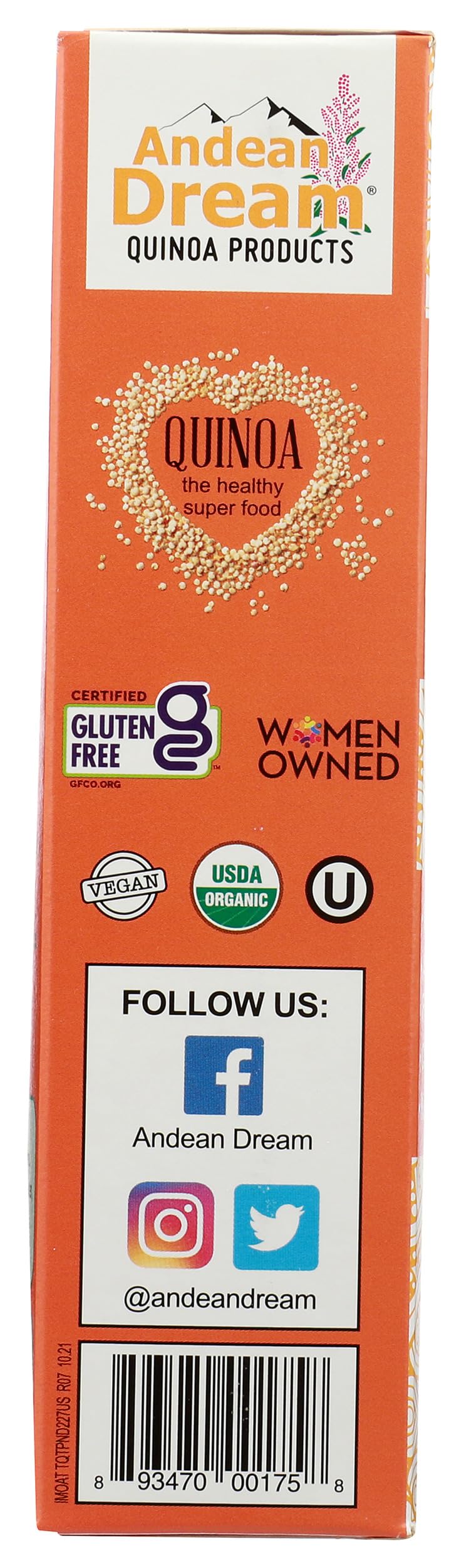 Amazon.com : Andean Dream, Pasta Quinoa Turmeric Organic, 8 Ounce