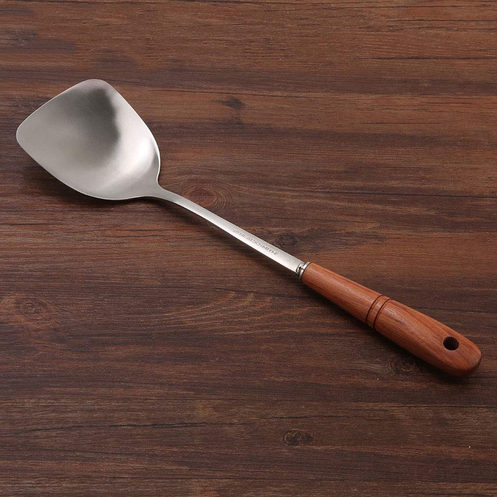 Espátula Juego de Utensilios de 2 Piezas, espátula de Acero Inoxidable, Cuchara, Utensilios de Cocina engrosados, Utensilios de Cocina de Dos Piezas, espátula de Cocina