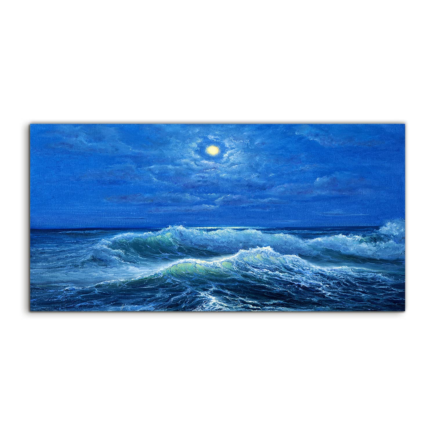 Tableau acrylique mer 100x50 cm décoration murale grand format - 8