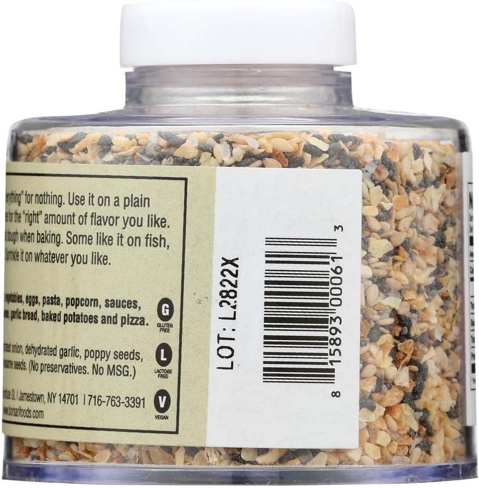 Borsari Everything Bagel Seasoning (3.2 oz - Pack of 3)