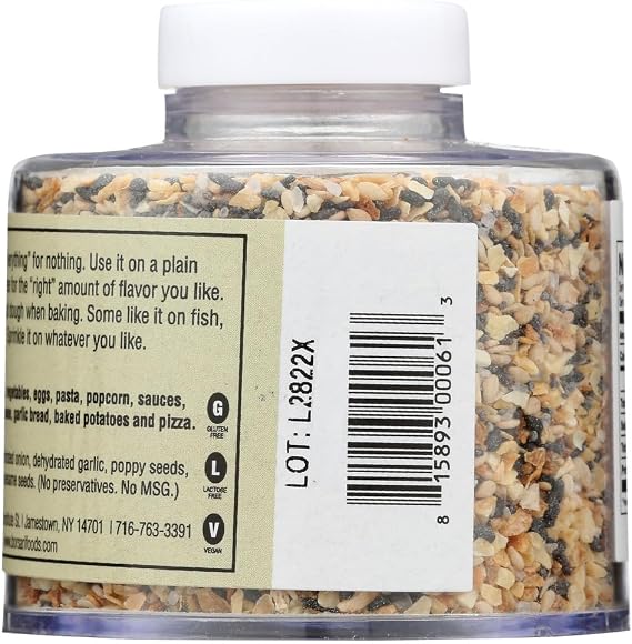 Borsari Everything Bagel Seasoning (3.2 oz - Pack of 3)