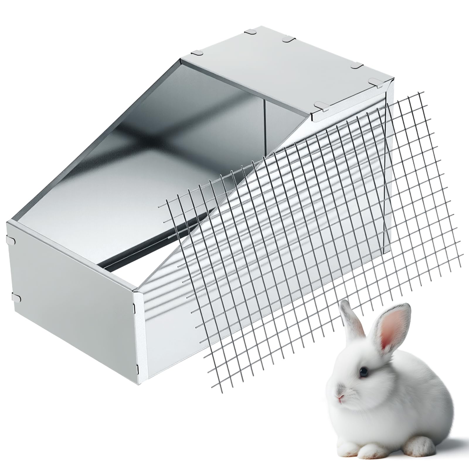 Nichoir petit animal Maxcheck en acier galvanisé pour intérieur et grand jardin ombragé