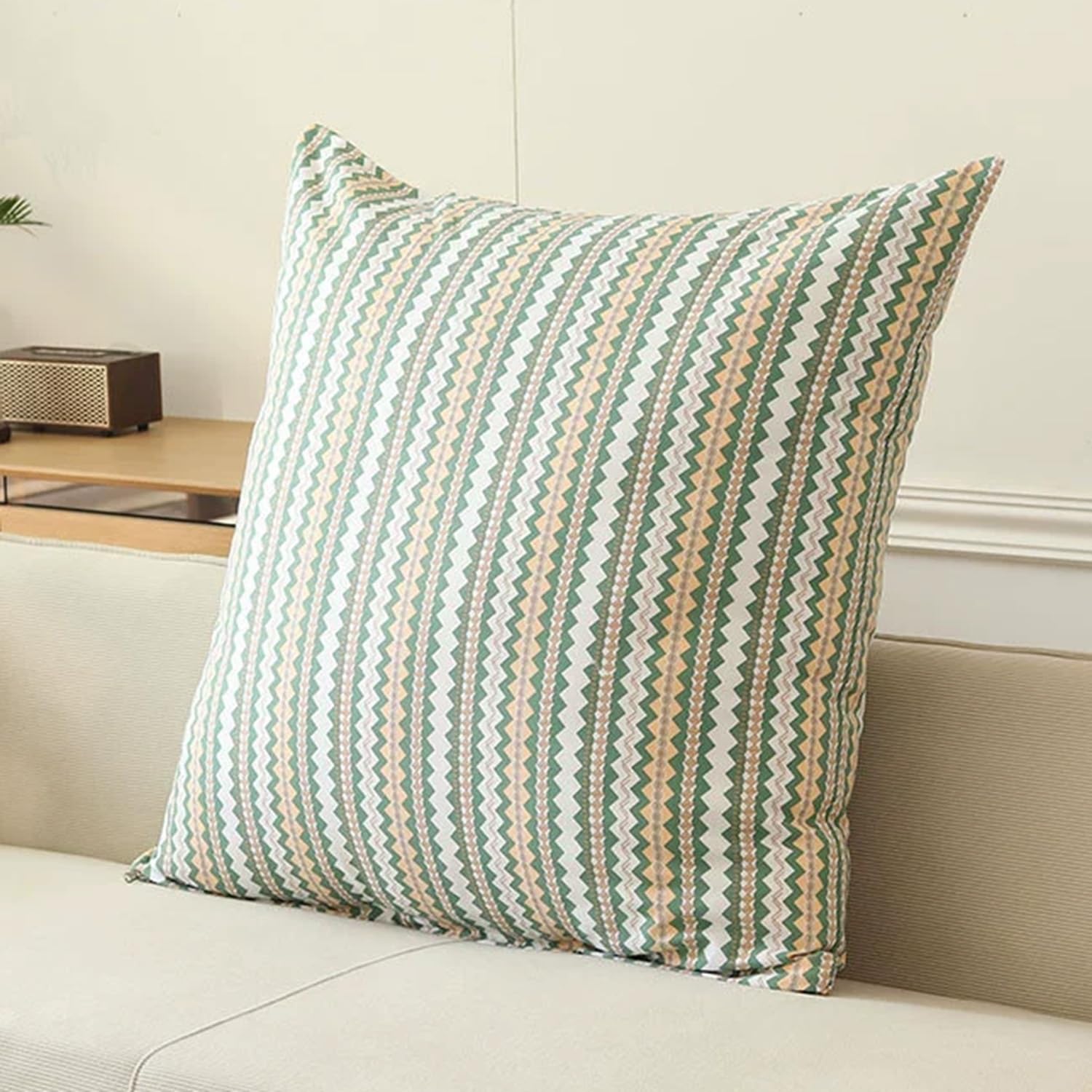 Boho Cotton Canvas Cushion Covers Modern Floral Decorative Pillowcases