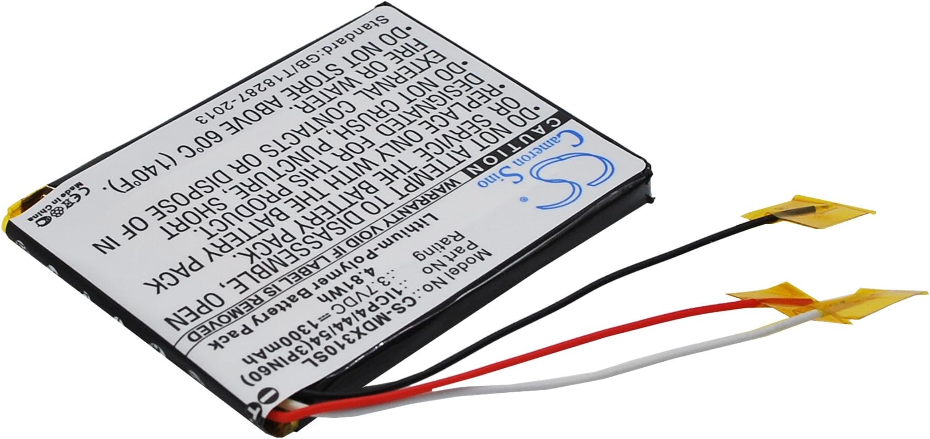 Cameron Sino 1300mAh Replacement Battery for MODECOM MX3 HD