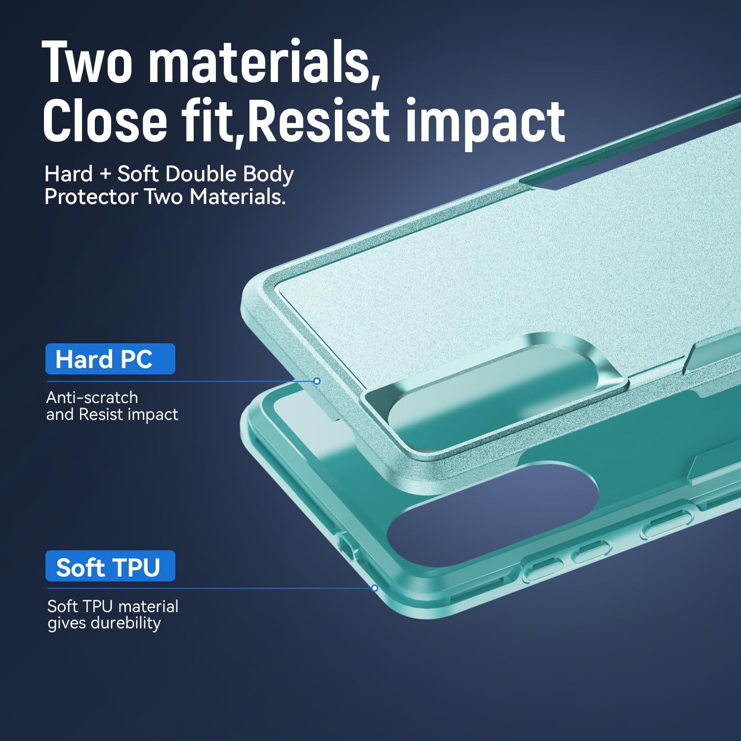 for Samsung Galaxy S25 Edge Case with Screen Protector, Samsung S25 Edge Phone case,Slim Fit Military Grade Heavy Duty Rugged Protective Bumper Cover for Galaxy s25 Edge 5G (Green, S25 Edge) - Image 6