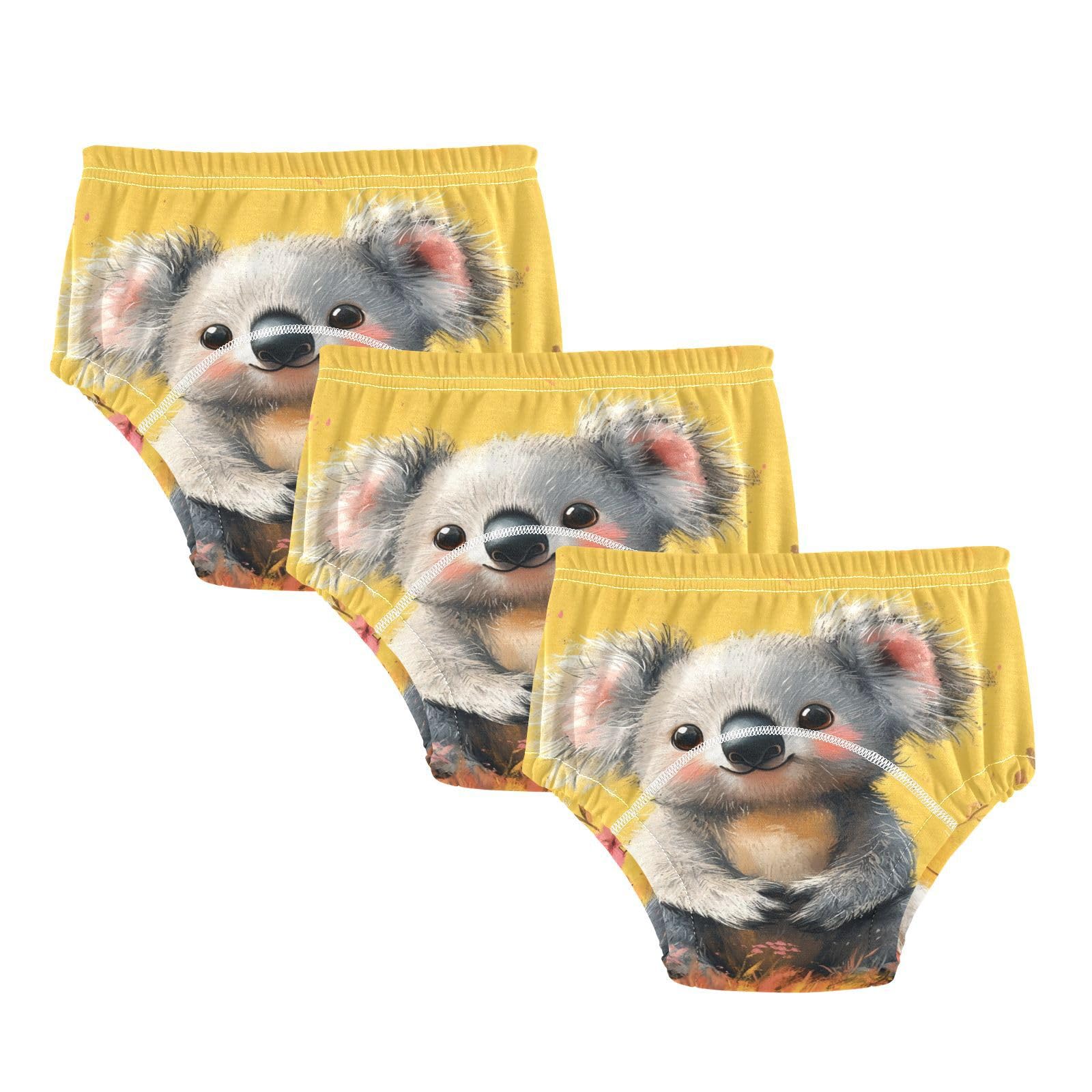 Coikll Cute Koala Toddler Training Underwear Waterproof Baby Pee Pants -3T