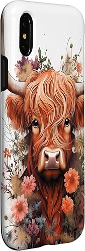 Miniatura 9 de Funda para iPhone SE (2020)  7  8 Highland Cow Flowers