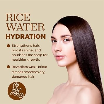 Luseta Rice Water Hair Mask, Strengthening Treatment for Dry Hair 16.9oz | Strengthens & Nourishes All Hair Types, Controls Frizz, Hydrates & Boosts Shine, for Women & Men