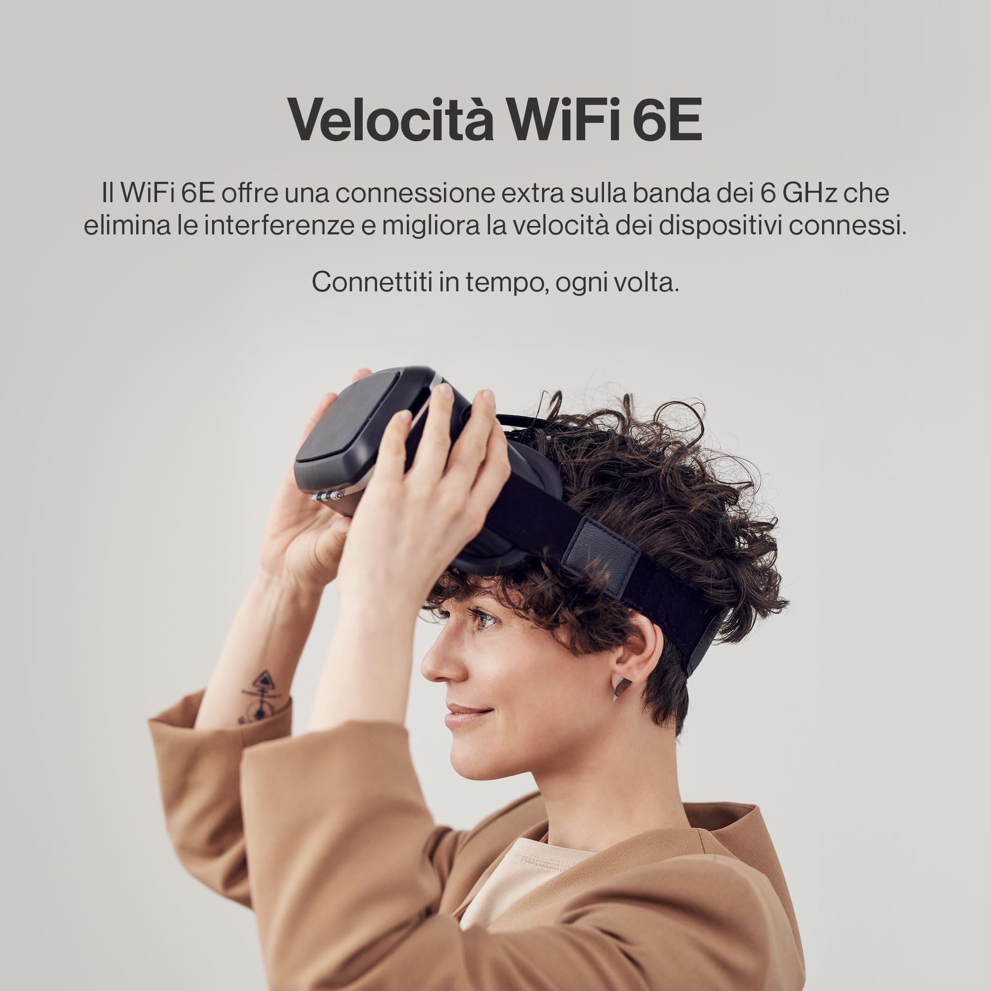 Linksys Velop Pro Sistema WiFi 6E mesh MX6202-KE, Router Cognitive Mesh, Accesso alla Banda 6 GHz e Velocità di 5.4 Gbps, Copre fino a 550 mq e 400 Dispositivi, Conf. da 2