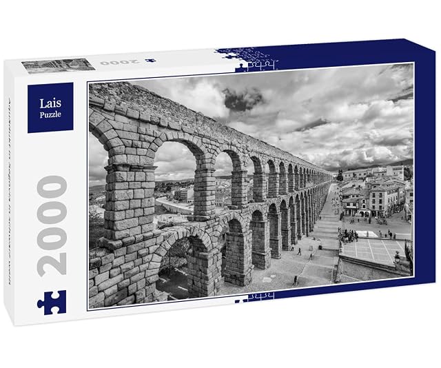 Lais Puzzle Acueducto de Segovia en Blanco y Negro 2000 Piezas