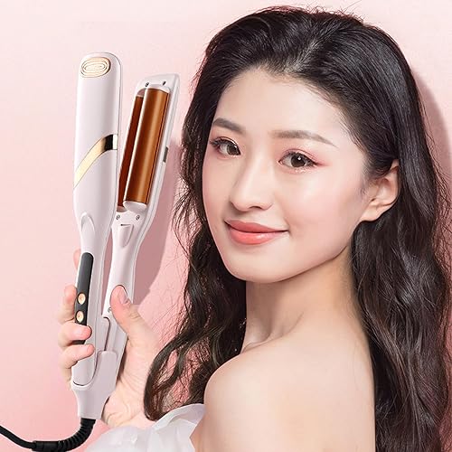 Onduladora de cabello rizadora, herramienta de pelo antiquemaduras con 5 temperaturas ajustables y pantalla LED, 1.25 pulgadas para cabello corto, disponible en Yaxa Costa Rica