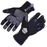 Winter Work Glove, Thermal Insulated, Touchscreen, Reinforced Palms, Ergodyne ProFlex 817 Black, Medium