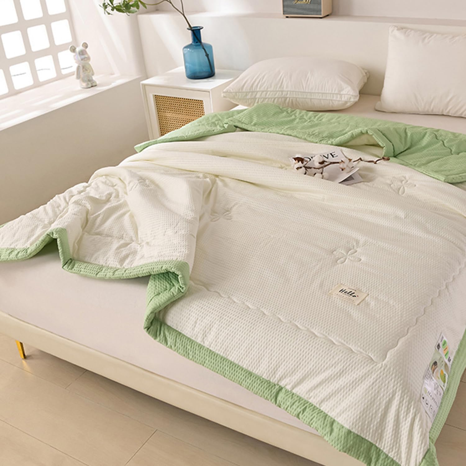 Colcha acolchada de doble cara suave y transpirable para sofá y sillón de 2 a 3 plazas para todas las estaciones (150 x 200 cm, gris) - Decoración acogedora para el hogar