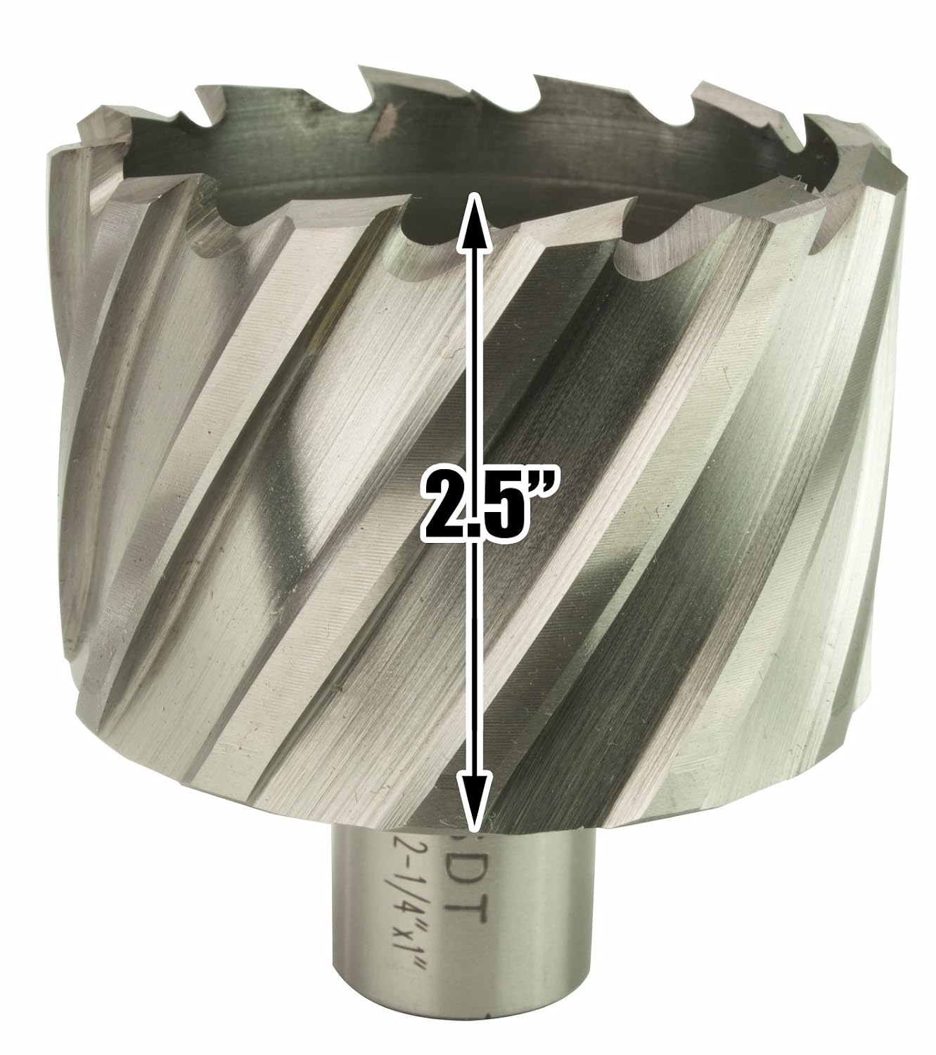 Steel Dragon Tools 2-1/4" x 2" High Speed Steel Annular Cutter with 3/4" Weldon Shank