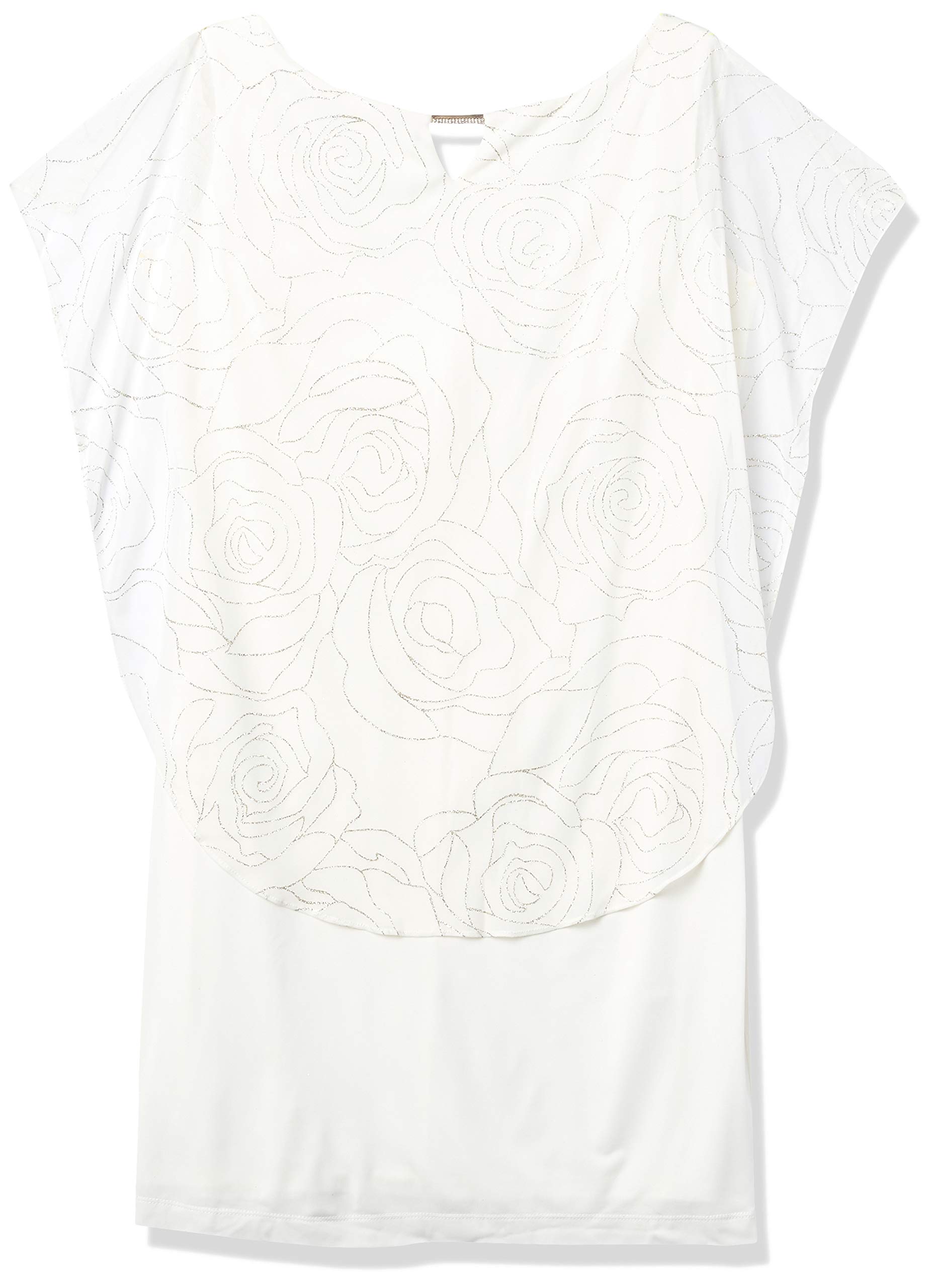 Sandra Darren Women's 1 Pc Sleeveless Overlay Sheath Dress Special Occasion Dress