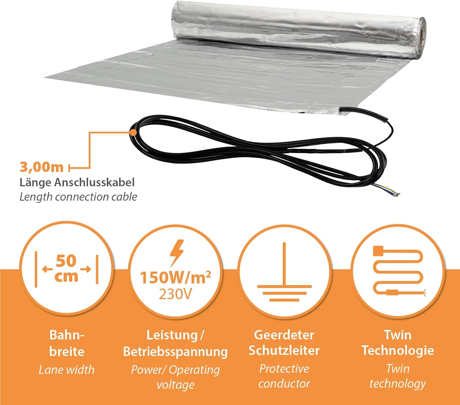 Mi-Heat heating mat specifications