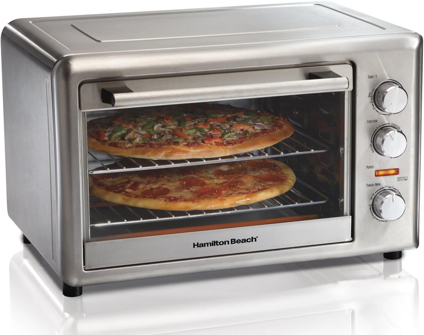 Hamilton Beach Countertop Oven, Large, Silver (31103) Toaster Ovens Home & Kitchen
