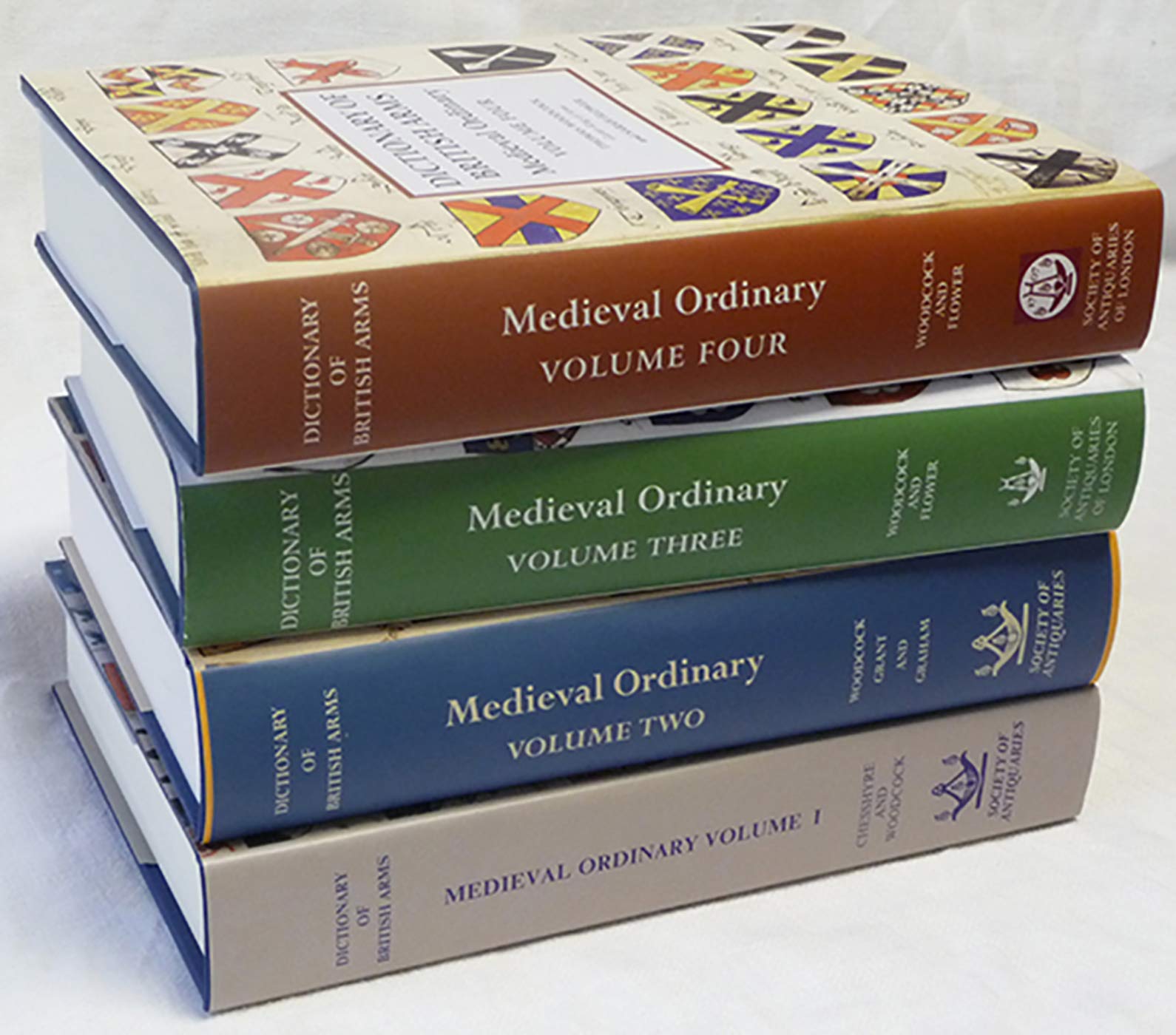 Dictionary of British Arms – Medieval Ordinary, 4 Volume set