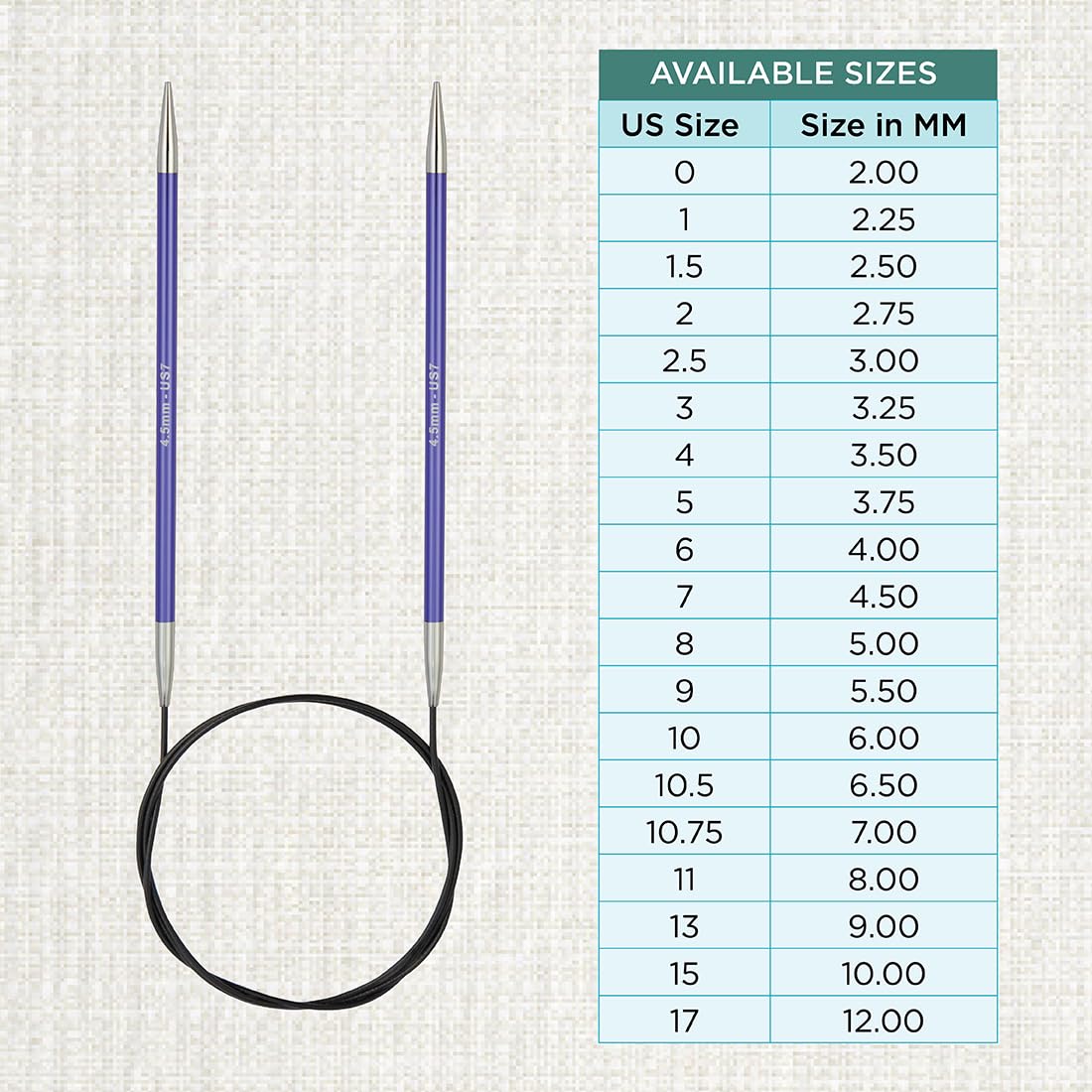 Amazon.com: KnitPro Zing Fixed Circular Needles 32