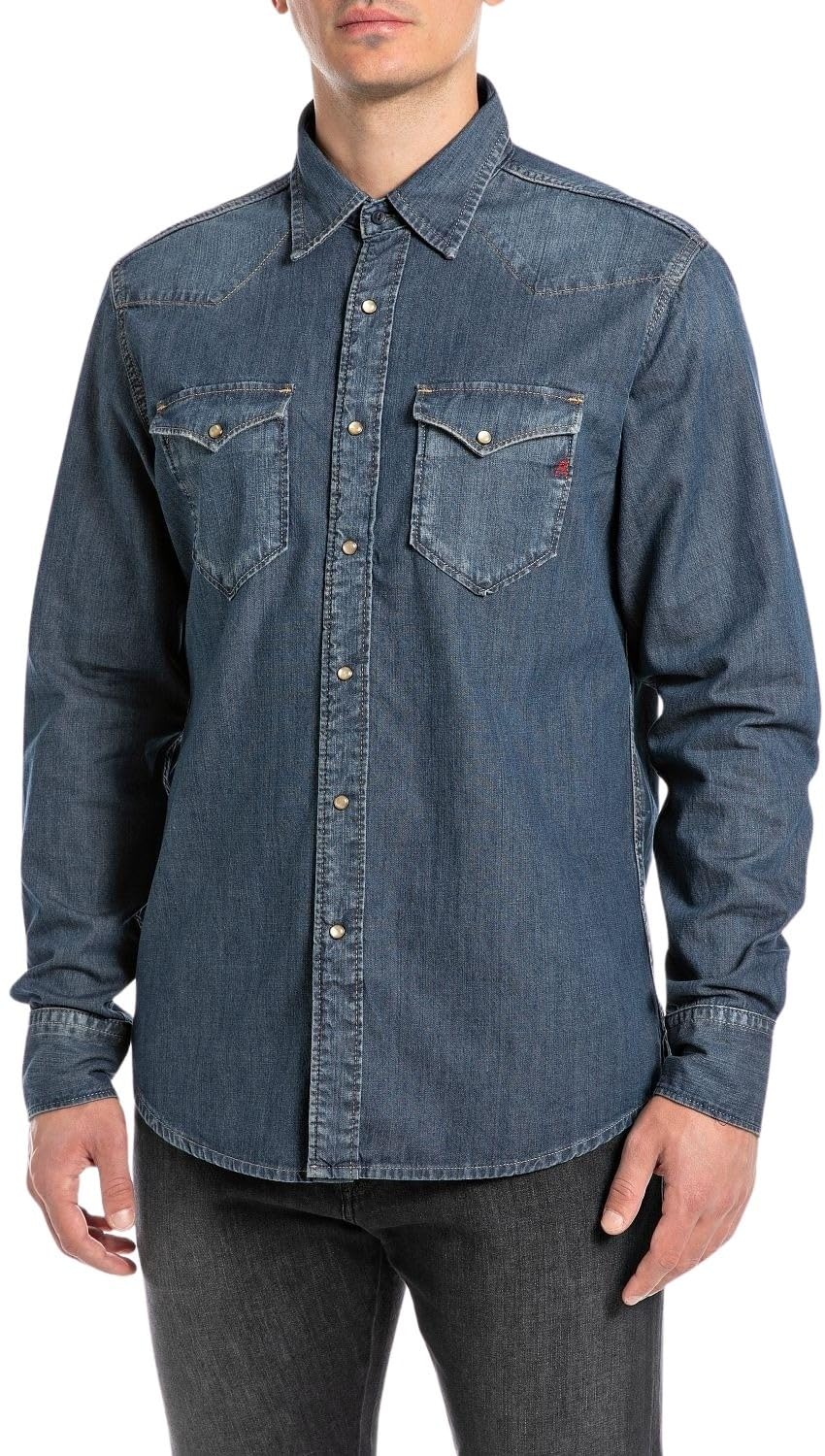 Replay Herren Blau Shirts, 2XLgröße: