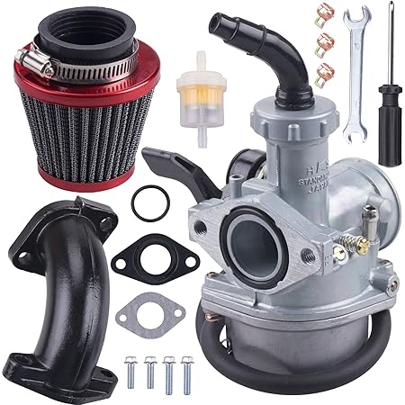 Tunejoy Carburatore PZ19 Carburatore 19 Mm Con Valvola Manuale - Foto 9