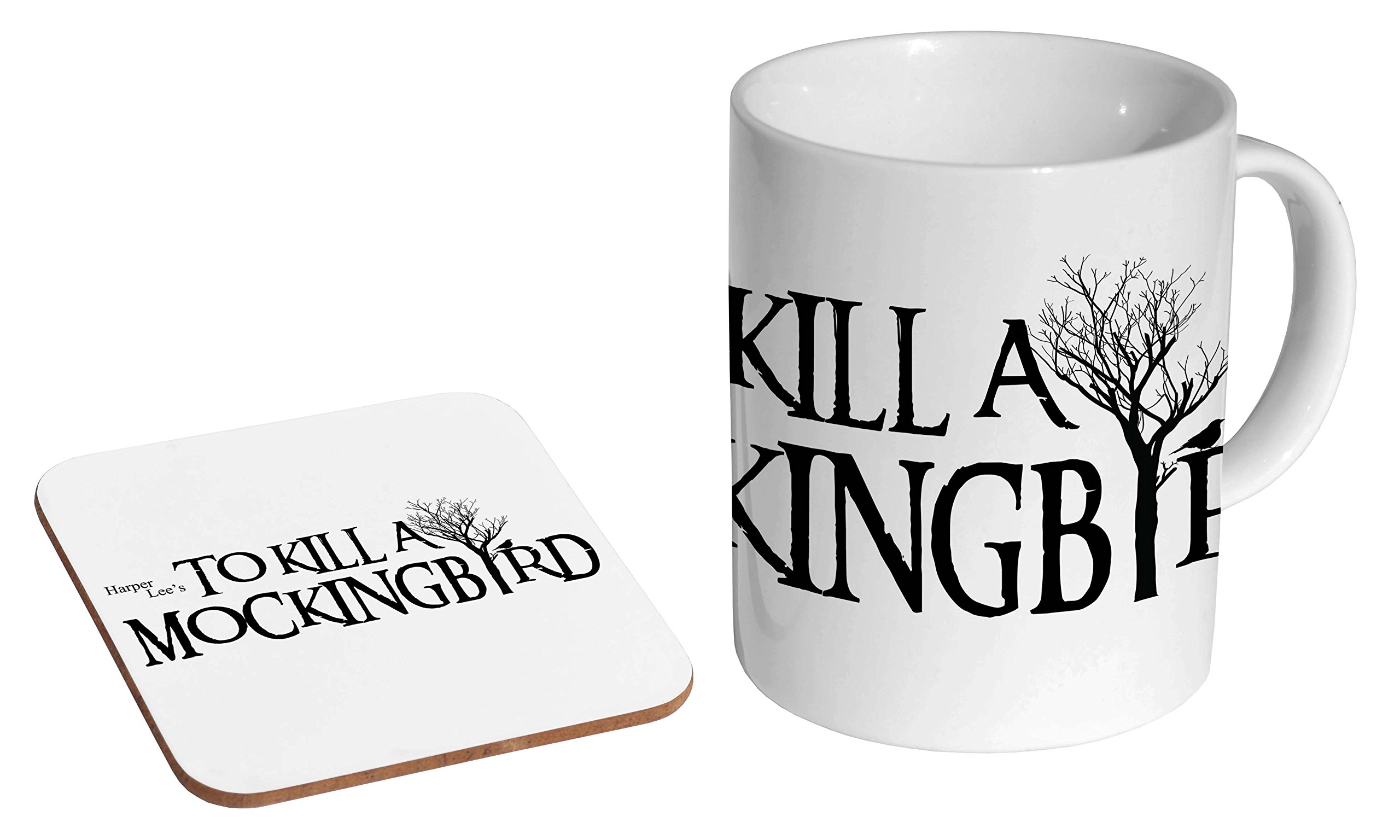 Mugmart White To Kill A Mockingbird Ceramic Coffee Mug + Coaster Gift Set …
