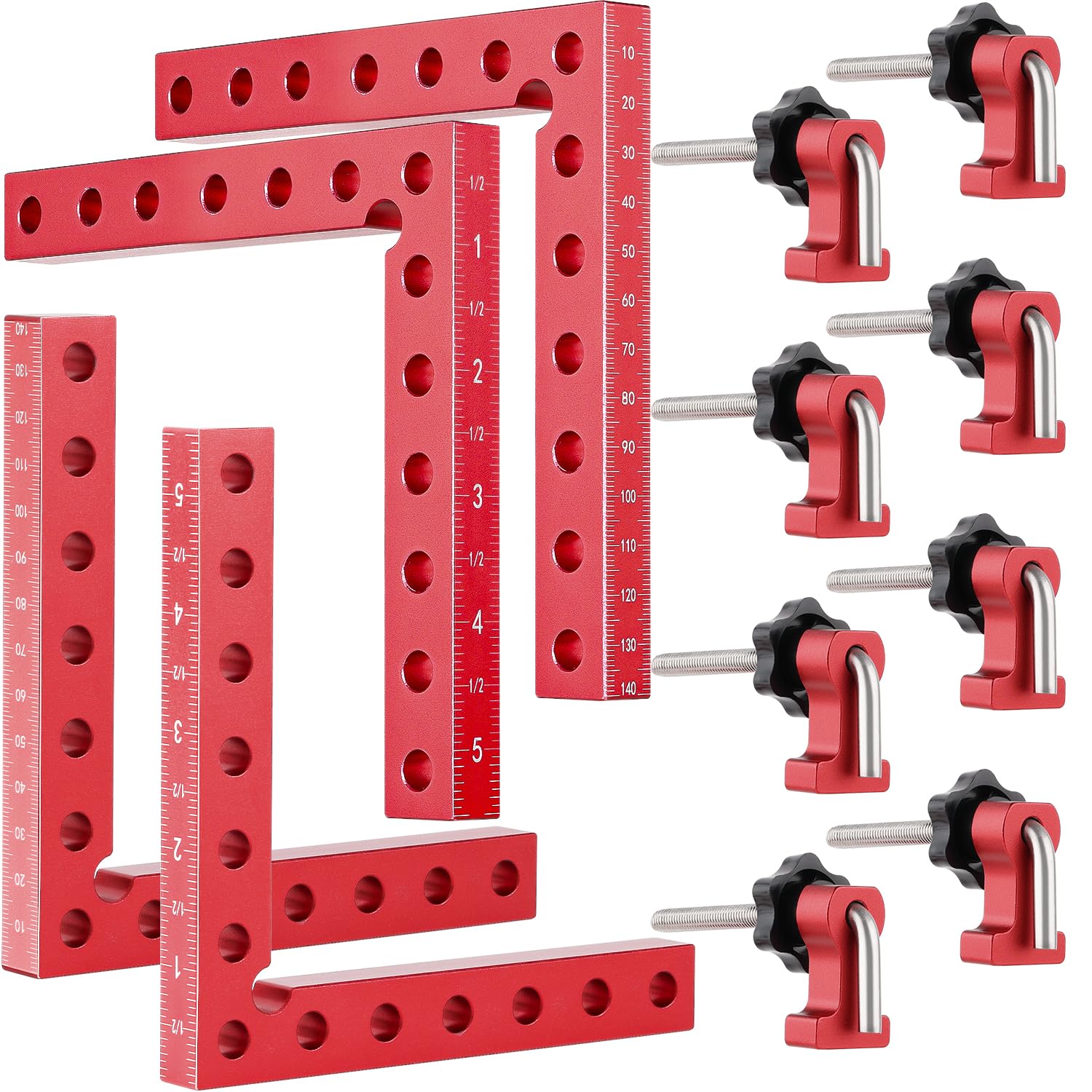 Snapklik.com : OURU 4 Pack Corner Clamps For Woodworking,Aluminum 90 ...