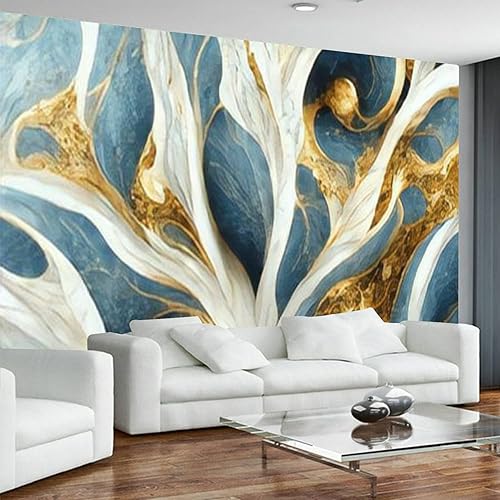 Miniatura 8 de Papel tapiz de mármol abstracto de lujo moderno, pintura 3D, color dorado y negro, papel tapiz autoadhesivo extraíble para pared grande, rollo