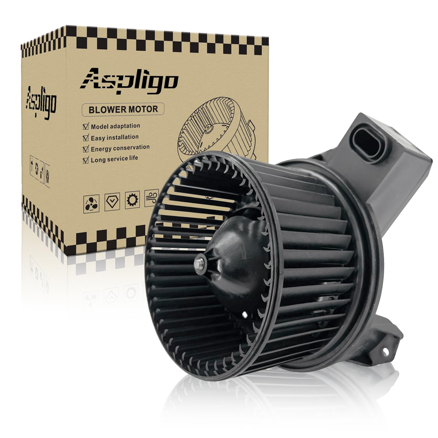 700185 AC Heater Blower Motor Fan Assembly Fit for Ford Mustang 2005-2009 4R3Z19805AA, 4R3Z19834BA, 5R3Z19805A, FO3126128
