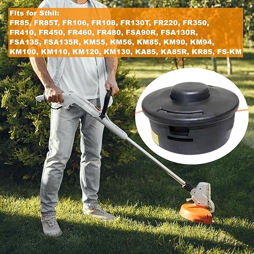 Miniatura 4 de FS55R FS56RC 25-2 Cabezal de recortadora para Sthil FS55 FS70R FS80 FS85 FS90 FS100RX FS110 FS120 FS130 FS240 Reemplaza 4002 710 2108 4002 710 862.6