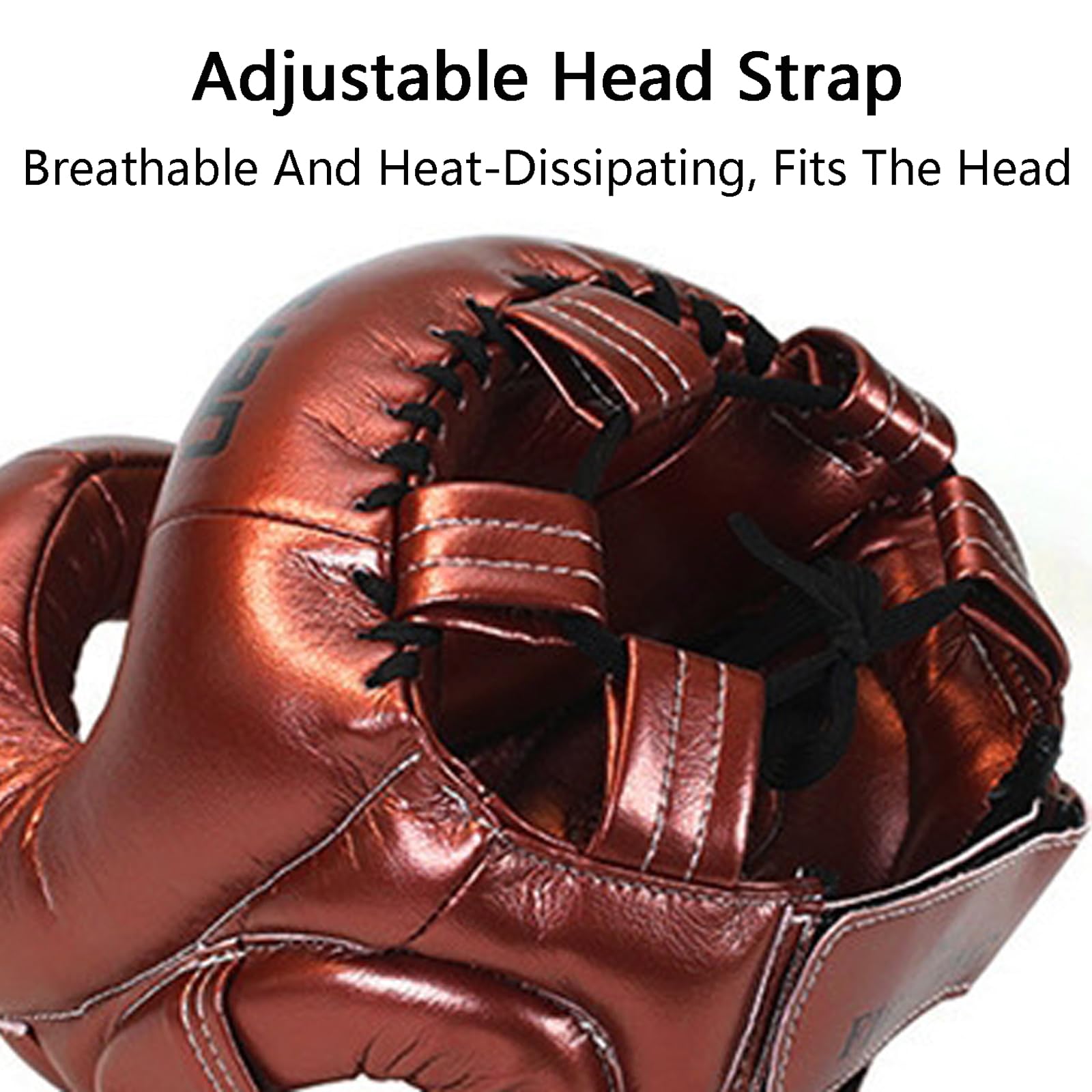 Kopfschutz Boxen,Boxhelm,Kopfschutz FüR Kampfsportarten,Verstellbarer,StoßFester Kopfschutz,Verstellbarer,VollstäNdig SchüTzender Kopfschutz Mit Stirnband,Verstellbar