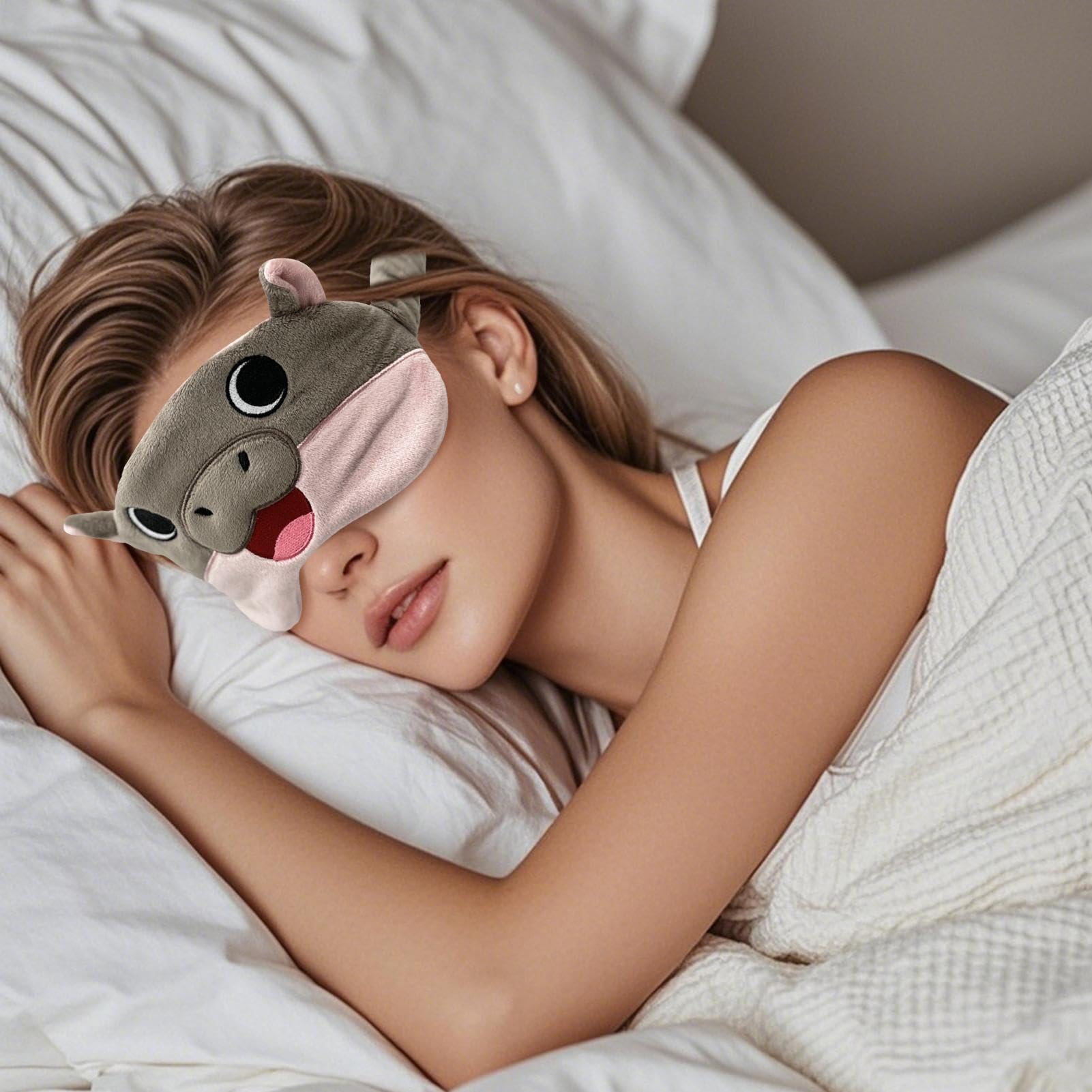 Maschera Morbida Per Fascia Oculare Morbida Traspirante Ergonomica Carina