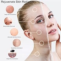 Vista 2 de Exfoliante facial de silicona de mano, 3 unidades, cepillos faciales para limpieza y exfoliación, cepillo de limpieza facial manual, cepillo suave