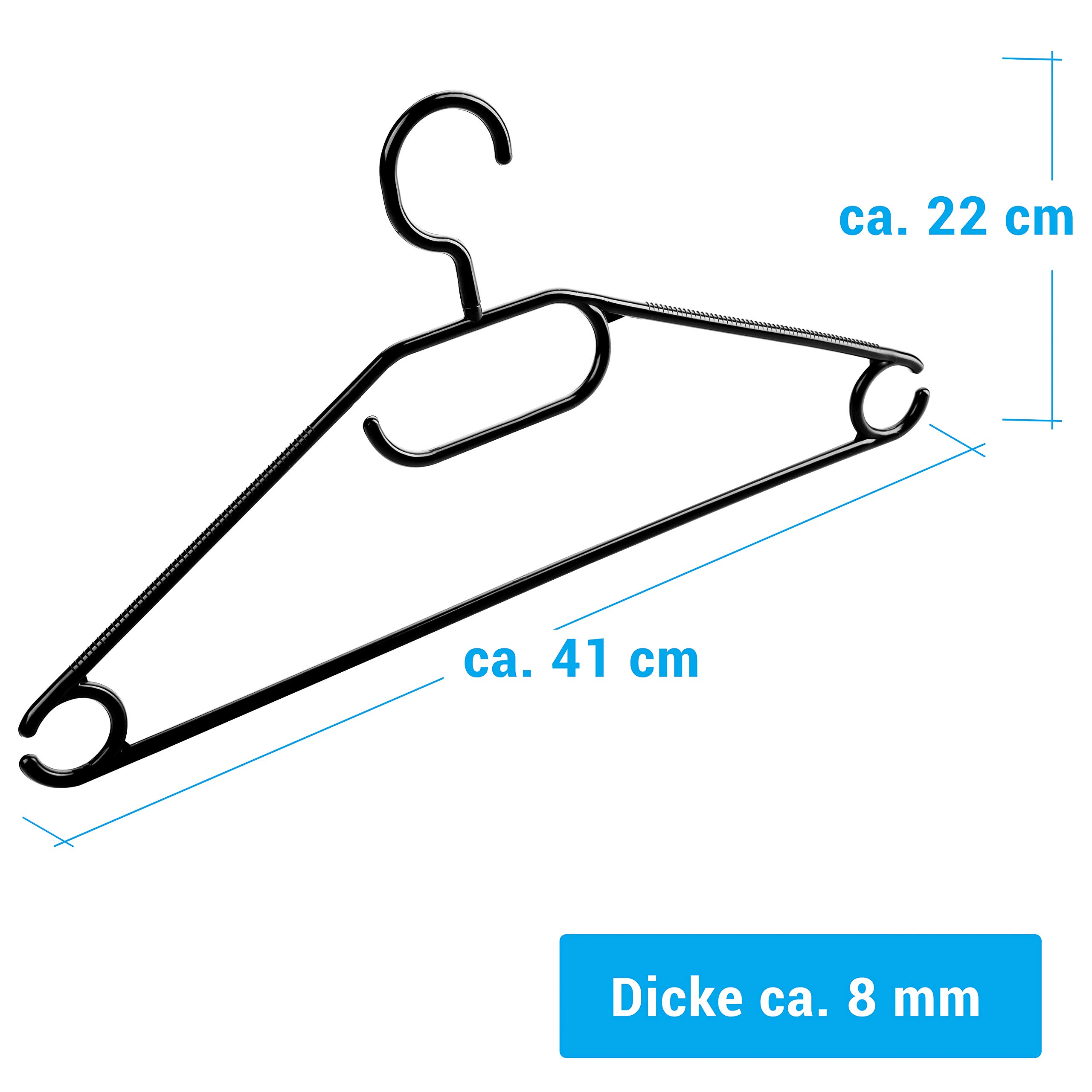 Lot de 8 cintres plastique à paillettes