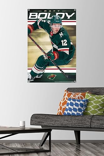 Miniatura 2 de Trends International NHL Minnesota Wild - Póster de pared Matt Boldy 23, 22.37 x 34.00 pulgadas, paquete de póster premium y alfiler