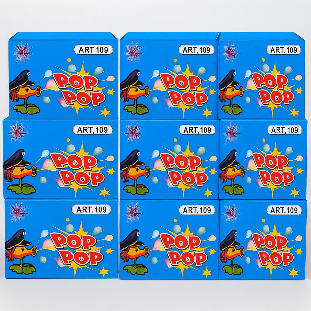 Cipolline POP POP Colorate – Mega Kit da 500 Scoppi! 10 Scatoline Piene di Divertimento per Feste e Giochi - Cat F1