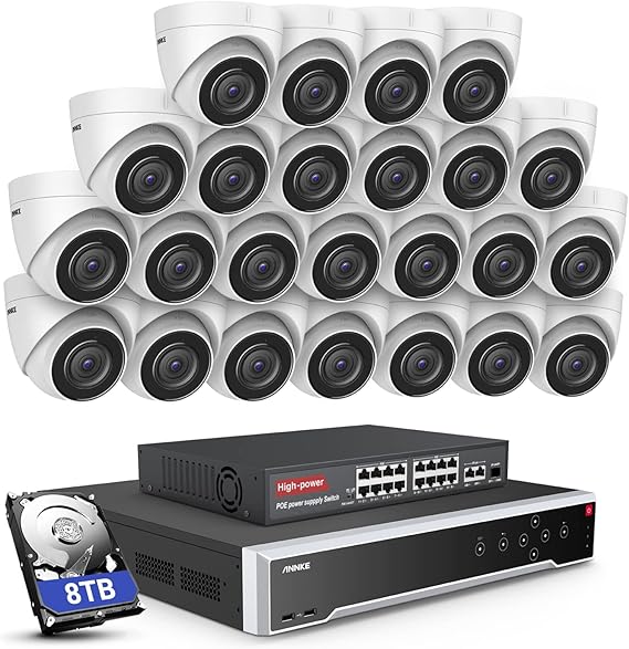 ANNKE 32 Channel 12MP NVR PoE Security Camera System with