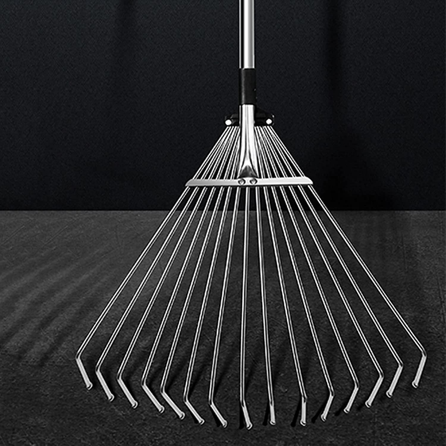 Grabie ogrodowe, Grabie ogrodowe, grabie teleskopowe, długość 153 cm, składane do czyszczenia